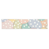 Naadloze Polka Dot Patroon in Pastel Kleuren Korte Tafelloper (Horizontaal)