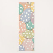 Naadloze Polka Dot Patroon in Pastel Kleuren Yogamat (Voorkant)