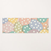 Naadloze Polka Dot Patroon in Pastel Kleuren Yogamat (Voorkant (horizontaal))