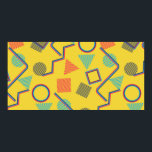 Naadloze Pop Art Pattern. Abstracte kleurige tekst Poster<br><div class="desc">Naadloze Pop Art Pattern. Abstracte kleurrijke textuur met lijnen en geometrische figuren. Naadloze Multicolor achtergrond in Disco Style.</div>