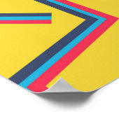 Naadloze Pop Art Pattern. Abstracte kleurige tekst Poster (Hoek)