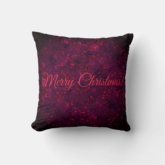Naadloze prettige kerstglittersequenties vonk kussen (Voorkant)