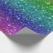 Naadloze regenboog Glitter-1 Cadeaupapier (Hoek)