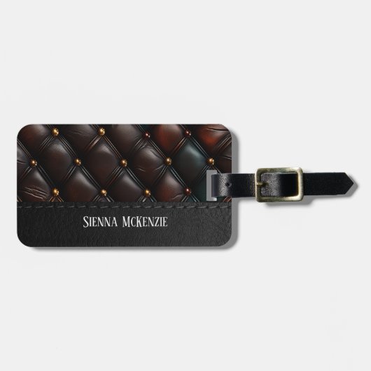 Naadloze  reliëf bagagelabel (Voorkant horizontaal)