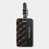 Naadloze  reliëf bagagelabel (Voorkant verticaal)