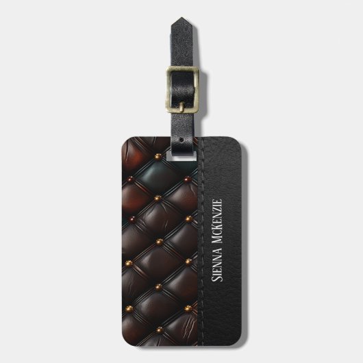 Naadloze reliëf bagagelabel (Voorkant verticaal)