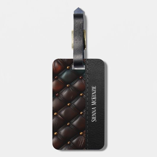 Naadloze reliëf bagagelabel (Achterkant verticaal)