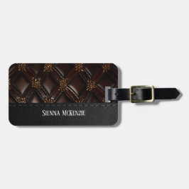 Naadloze reliëf bagagelabel