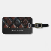 Naadloze reliëf bagagelabel (Voorkant horizontaal)