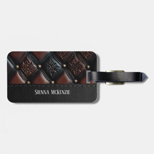 Naadloze reliëf bagagelabel (Achterkant horizontaal)