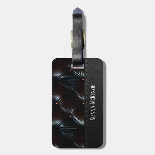 Naadloze  reliëf bagagelabel (Achterkant verticaal)