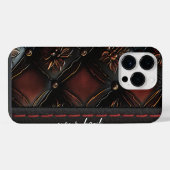 Naadloze reliëf iPhone hoesje (Achterkant horizontaal)