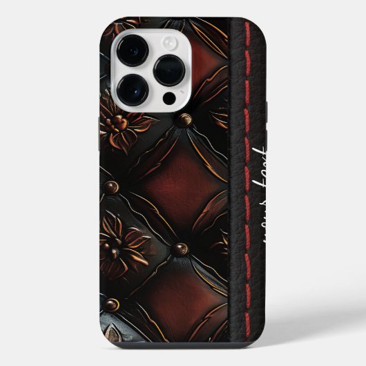 Naadloze reliëf iPhone hoesje (Achterkant)
