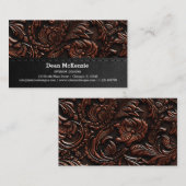 Naadloze  reliëf visitekaartje (Voorkant / Achterkant)