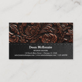 Naadloze reliëf visitekaartje