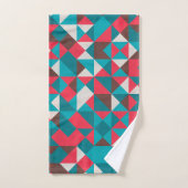 Naadloze retro geometrische wasdoek met patroon bad handdoek (Handdoek)