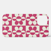 Naadloze retro groovy design met daisy fl Case-Mate iPhone case (Achterkant (horizontaal))