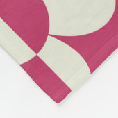 Naadloze retro groovy design met daisy fl fleece deken (Hoek)