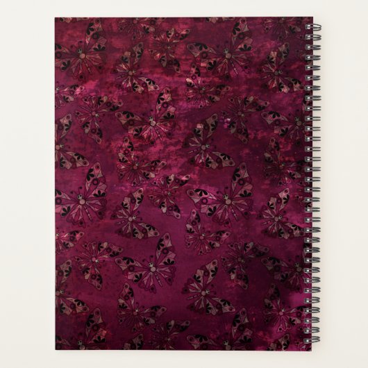 Naadloze retro  kinder abstract, maar vlekjes planner (Achterkant)