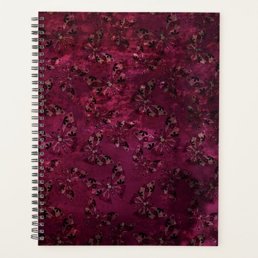 Naadloze retro  kinder abstract, maar vlekjes planner (Voorkant)