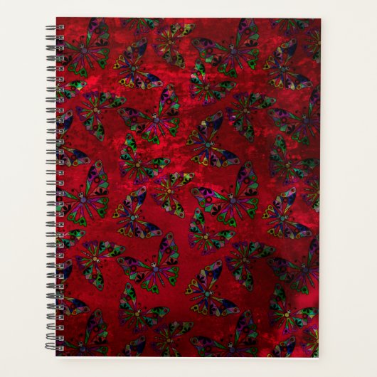 Naadloze retro kinder abstract, maar vlekjes planner (Voorkant)