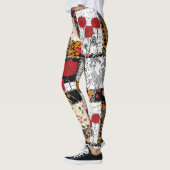Naadloze retro patchwork-patches leggings (Links)