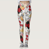 Naadloze retro  patchwork-patches leggings (Voorkant)