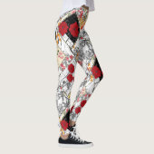 Naadloze retro patchwork-patches leggings (Rechts)