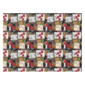 Naadloze retro patchwork-patches tafelkleed (Voorkant (Horizontaal))