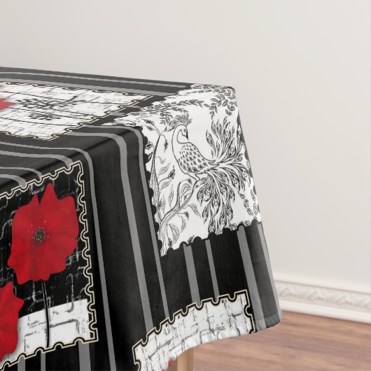 Naadloze retro  patchwork-patches tafelkleed (Voorbeeld)