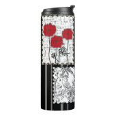 Naadloze retro  patchwork-patches thermosbeker (Gedraaid links)