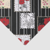 Naadloze retro  patchwork-patches tissuepapier (Detail)