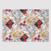 Naadloze retro  patchwork-patches tissuepapier (Voorkant)