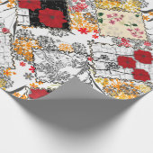 Naadloze retro vintage lapwerk het watteren cadeaupapier (Hoek)