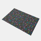 Naadloze retrokleuren ontwerpen cirkels polka dots deurmat (Schuin)