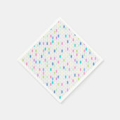 Naadloze retrokleuren ontwerpen cirkels polka dots servet (Hoek)