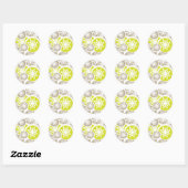 Naadloze RetroStickers Ronde Sticker (Vel)