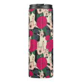 Naadloze rockmuziek, abstract patroon. thermosbeker (Achterkant)