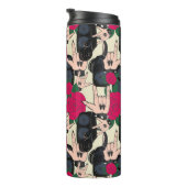 Naadloze rockmuziek, abstract patroon. thermosbeker (Geroteerd rechts)