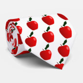 Naadloze rode Apple-achtergrond Stropdas (Opgerold)