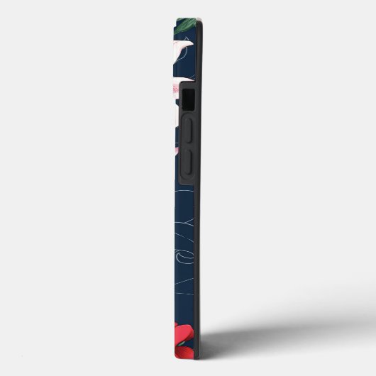 Naadloze rode roos Case-Mate iPhone case (Achterkant / Links)