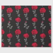 Naadloze rode rozenbloemen  abstract cadeaupapier (Vlak)