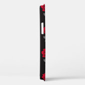 Naadloze rode rozenbloemen abstract Case-Mate iPhone case (Achterkant / Rechts)