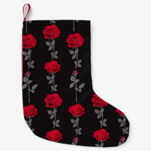 Naadloze rode rozenbloemen  abstract kleine kerstsok