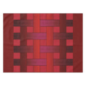 Naadloze rode zijde met gestript patroon moderne a tafelkleed (Voorkant (Horizontaal))