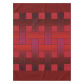 Naadloze rode zijde met gestript patroon moderne a tafelkleed (Voorkant)