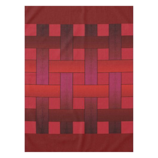 Naadloze rode zijde met gestript patroon moderne a tafelkleed (Voorkant)