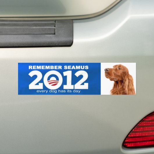 naadloze romney obama bumper sticker (Op auto)