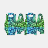 Naadloze ronde ornamentaal mandala patroon arabisc bedankdoosjes (Uitgevouwen)