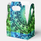 Naadloze ronde ornamentaal mandala patroon arabisc bedankdoosjes (Geopend)